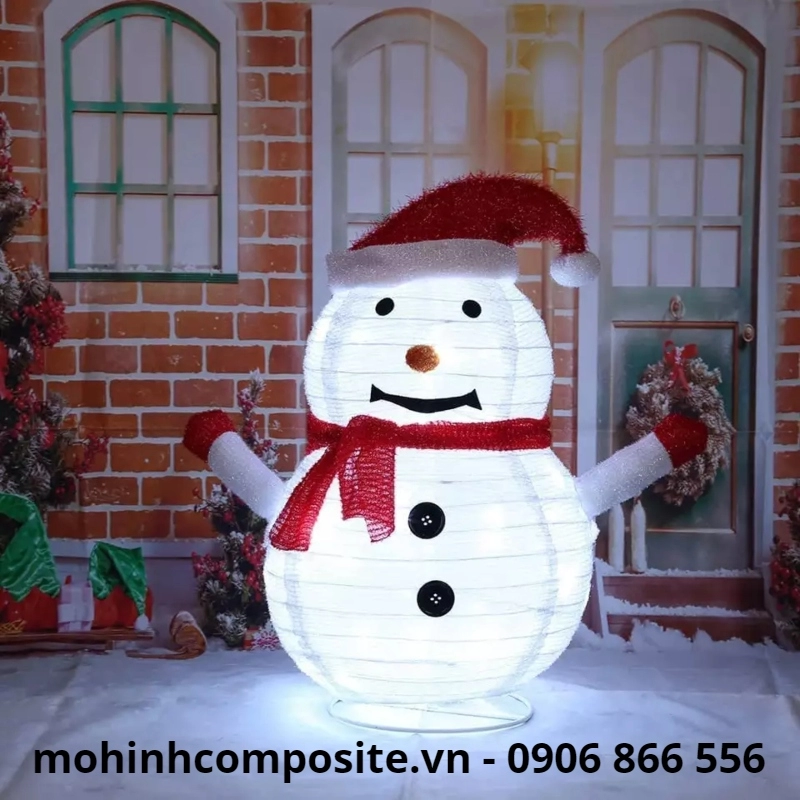 mo hinh bang composite dep 1 8889 - Mô hình người tuyết bằng composite đón giáng sinh